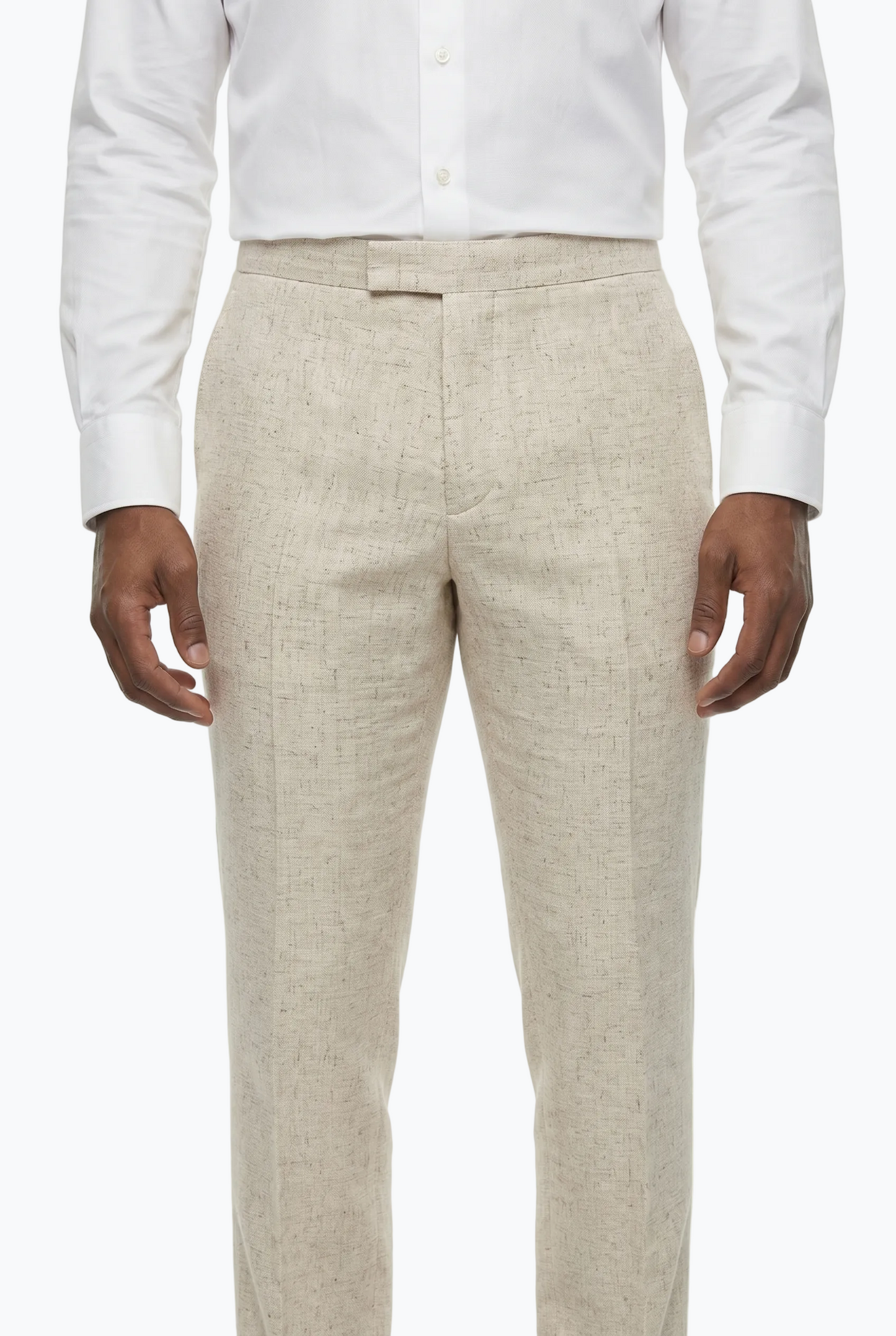 Ecru Linen Look Melange