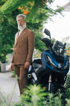 Double Breasted Carmel - Brown