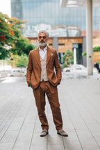 Cognac brown - Linen