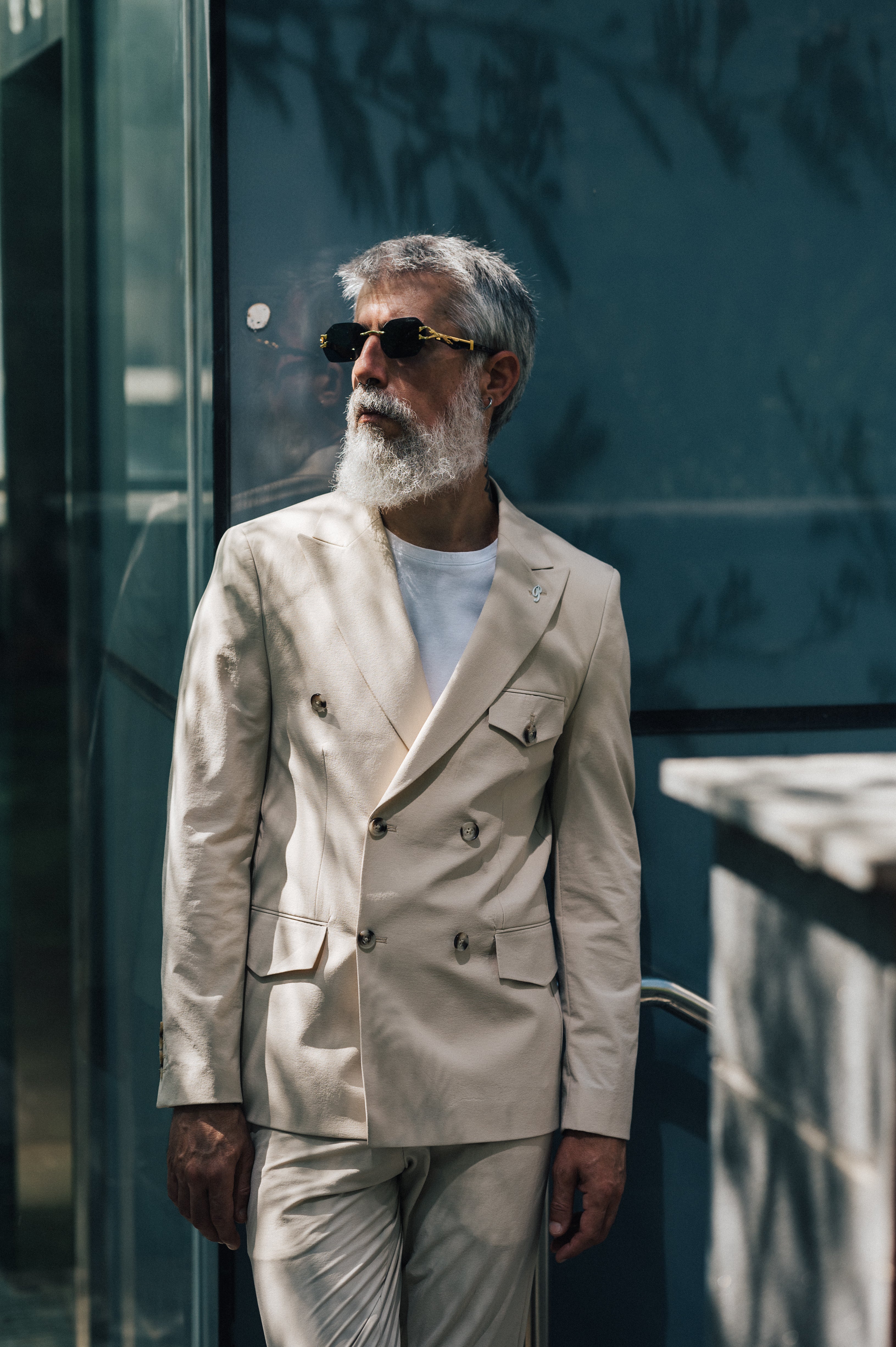 Double Flap Pocket - Beige