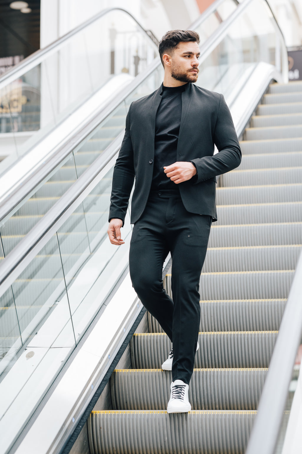 Mandarin Collar - Black