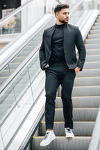 Mandarin Collar - Black