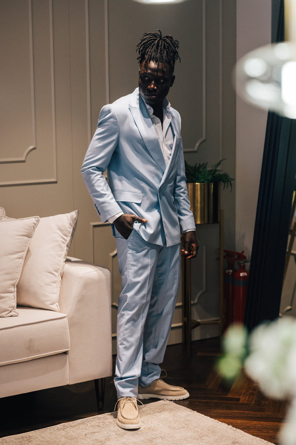 Double Breasted - Light Blue