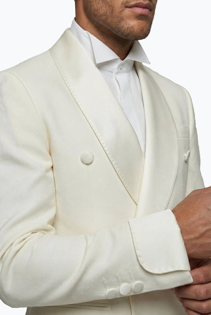 Satin Cuff Double-Breasted Tuxedo