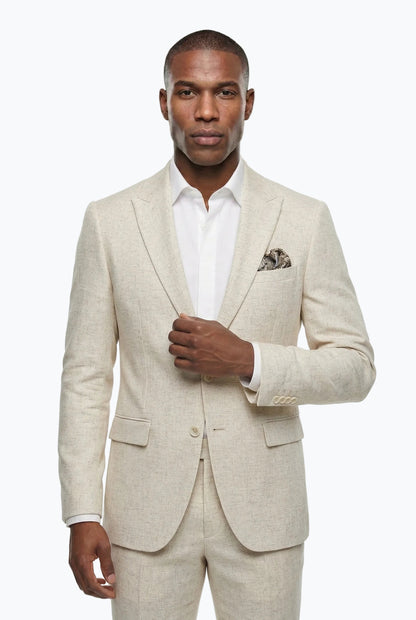 Ecru Linen Look Melange