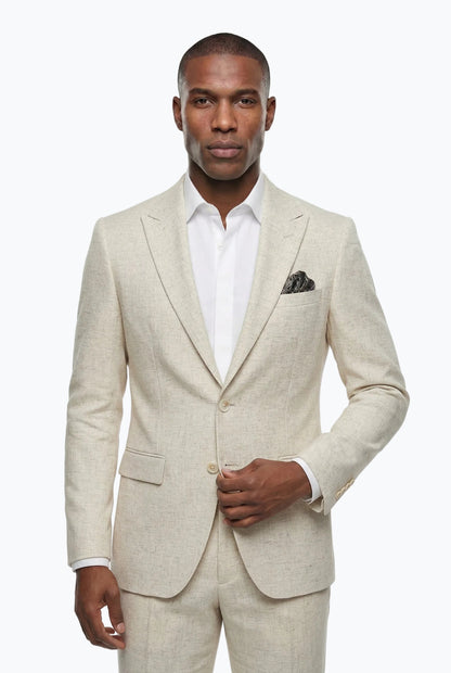 Ecru Linen Look Melange