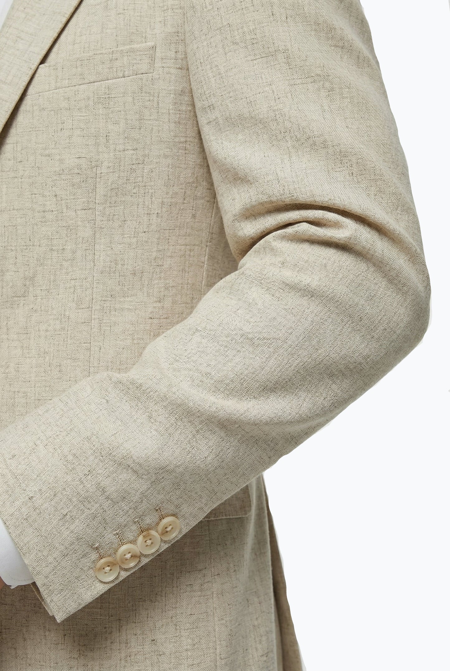 Ecru Linen Look Melange