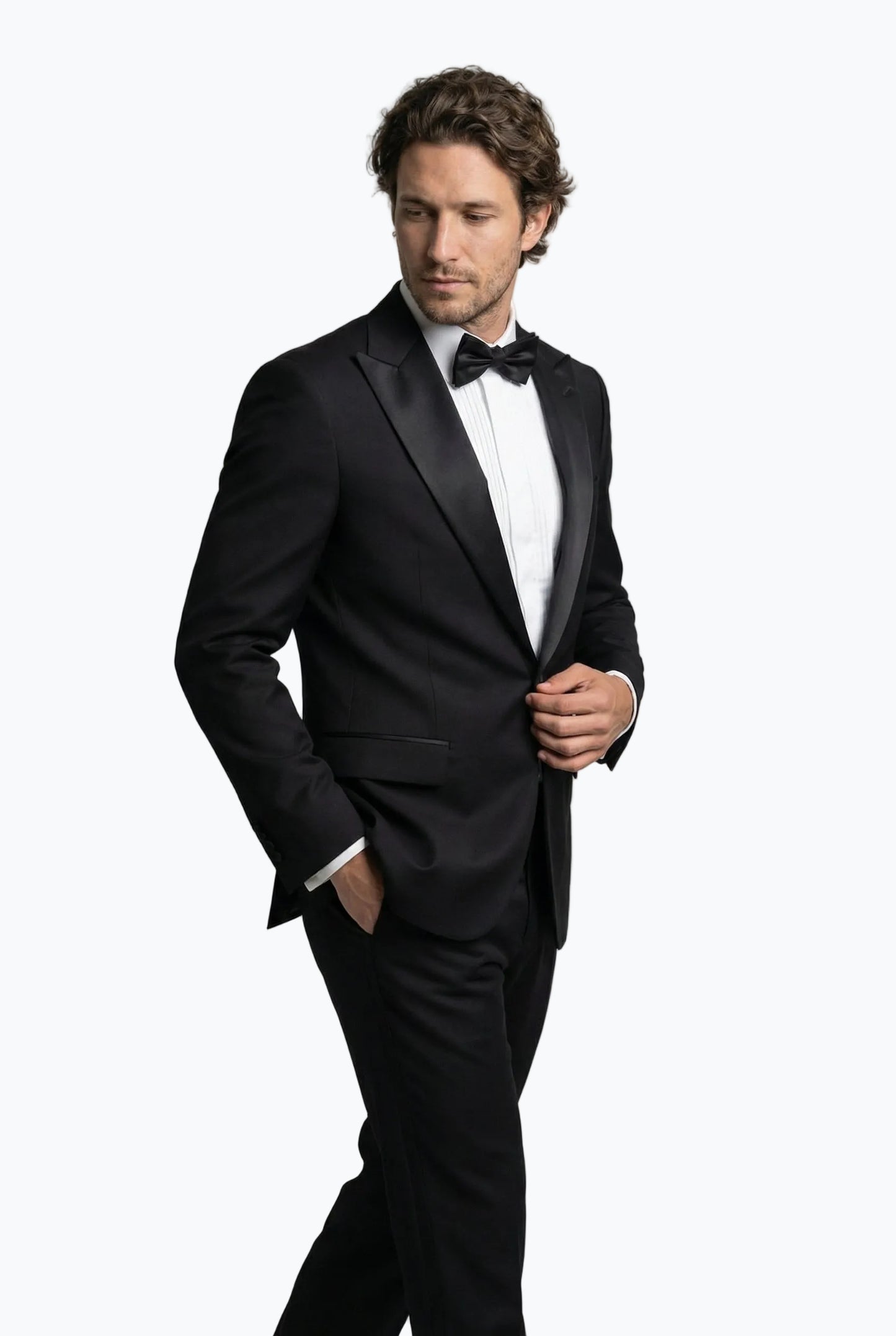 Tuxedo With A Satin Peak Lapel