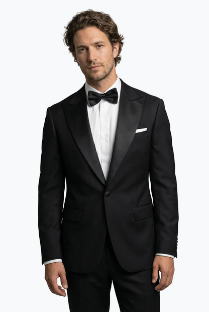 Tuxedo With A Satin Peak Lapel