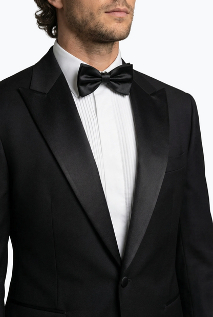 Tuxedo With A Satin Peak Lapel
