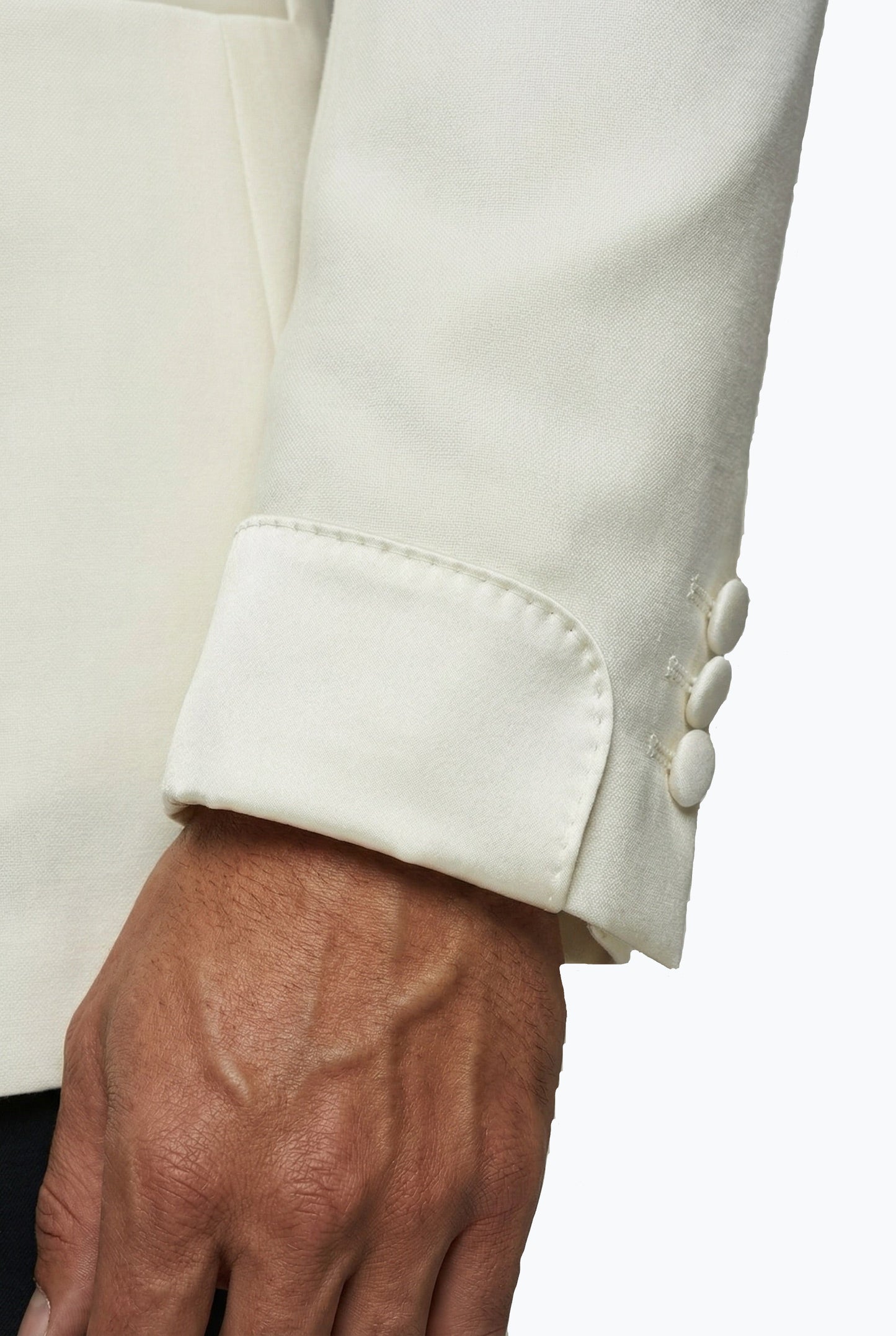 Satin Cuff Double-Breasted Tuxedo