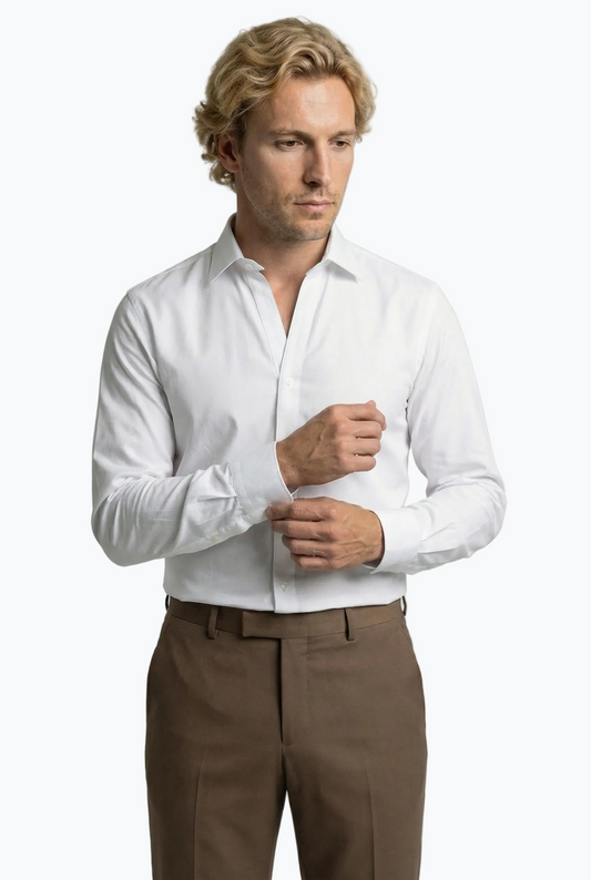 V-Neck with loop closure collar