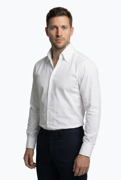 Subtle V-Neck With A High Collar