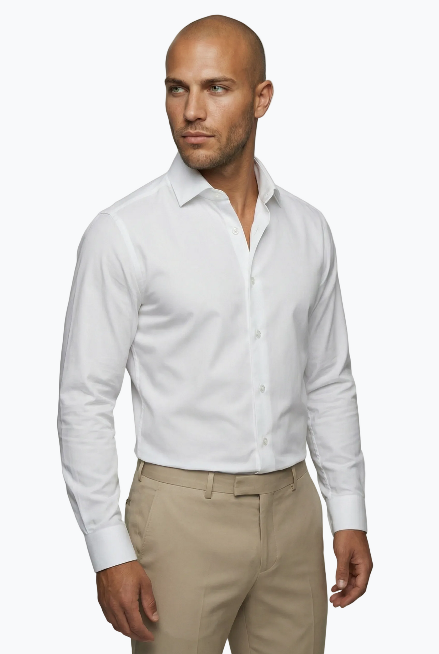 Classic White Buttons