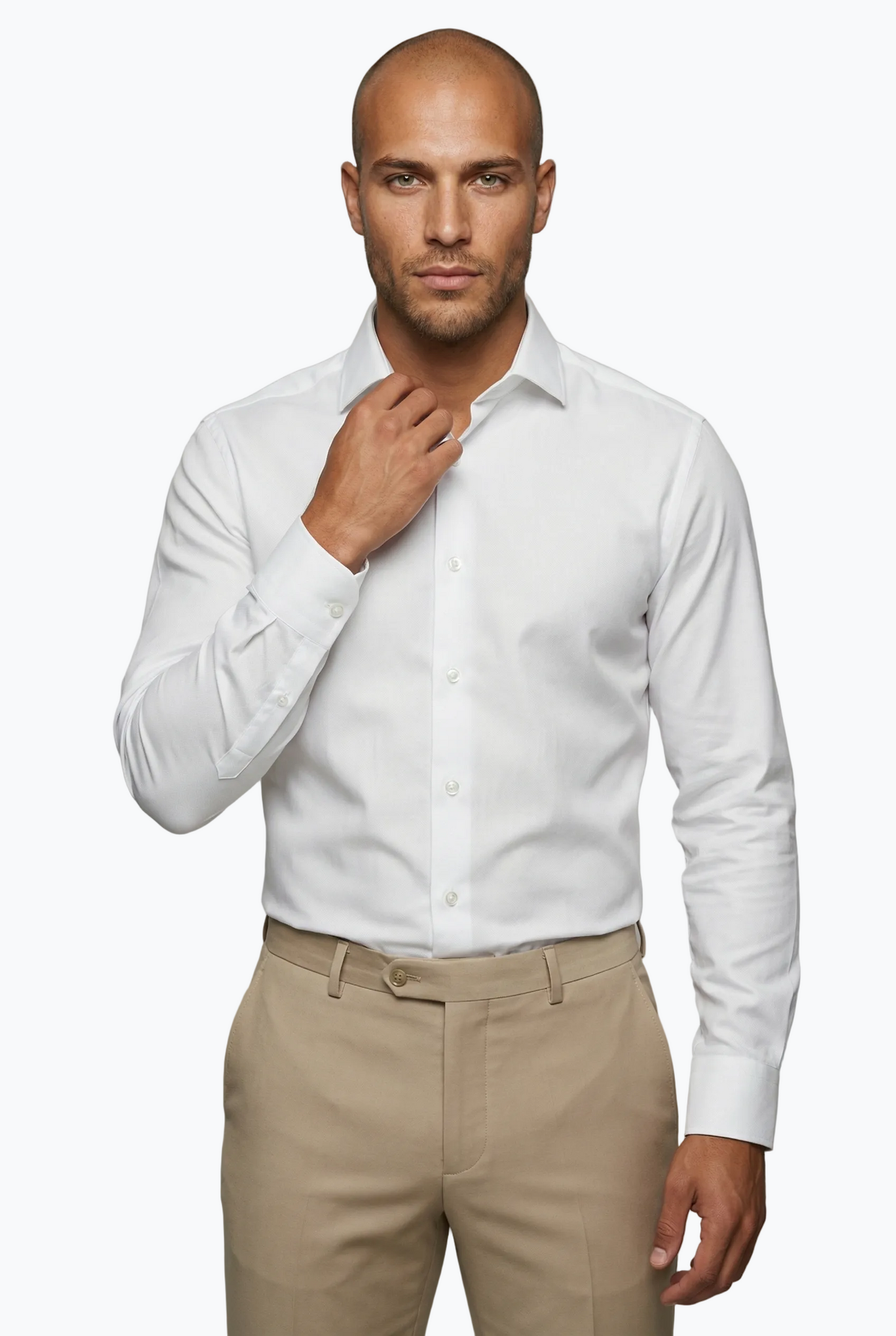 Classic White Buttons