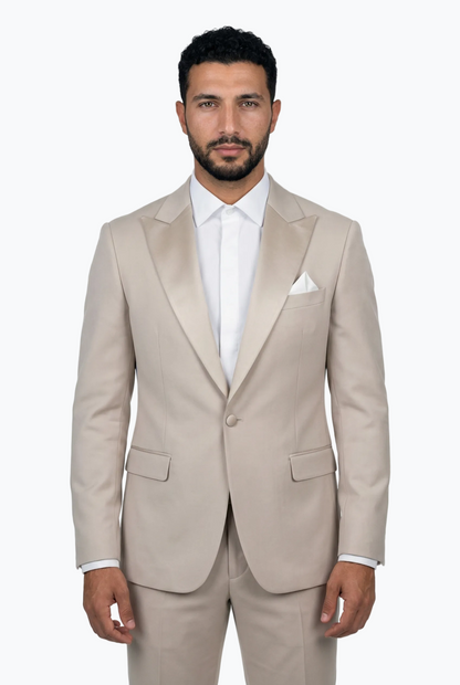 Tuxedo With A Satin Peak Lapel