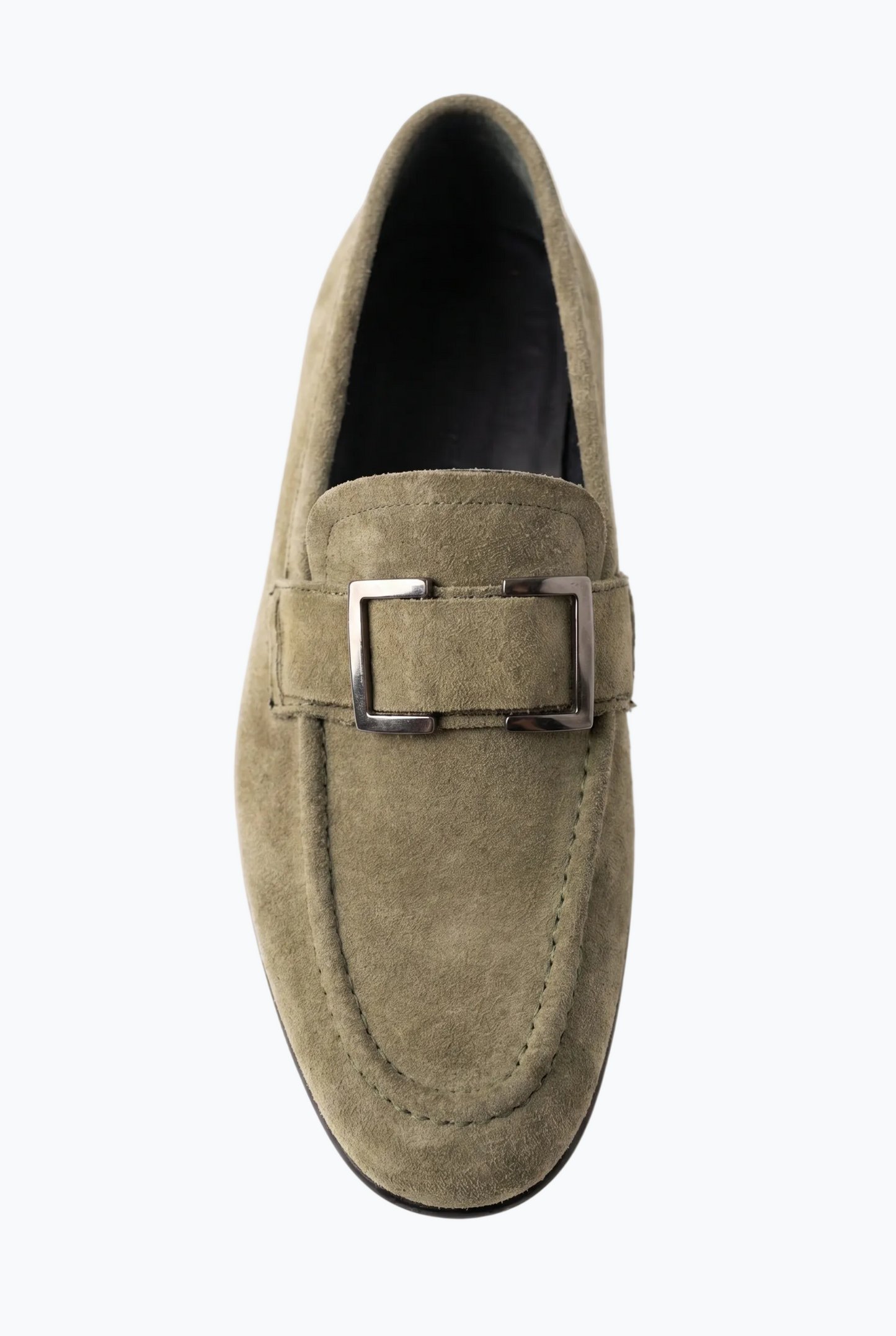 Buckle Loafers - Olive Green