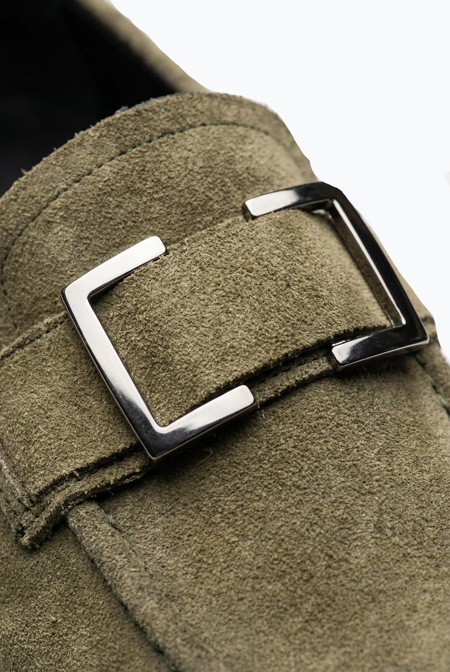 Buckle Loafers - Olive Green