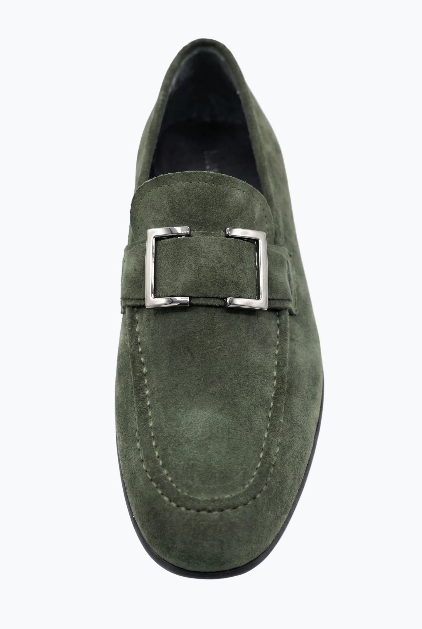 Buckle Loafers - Forest Green