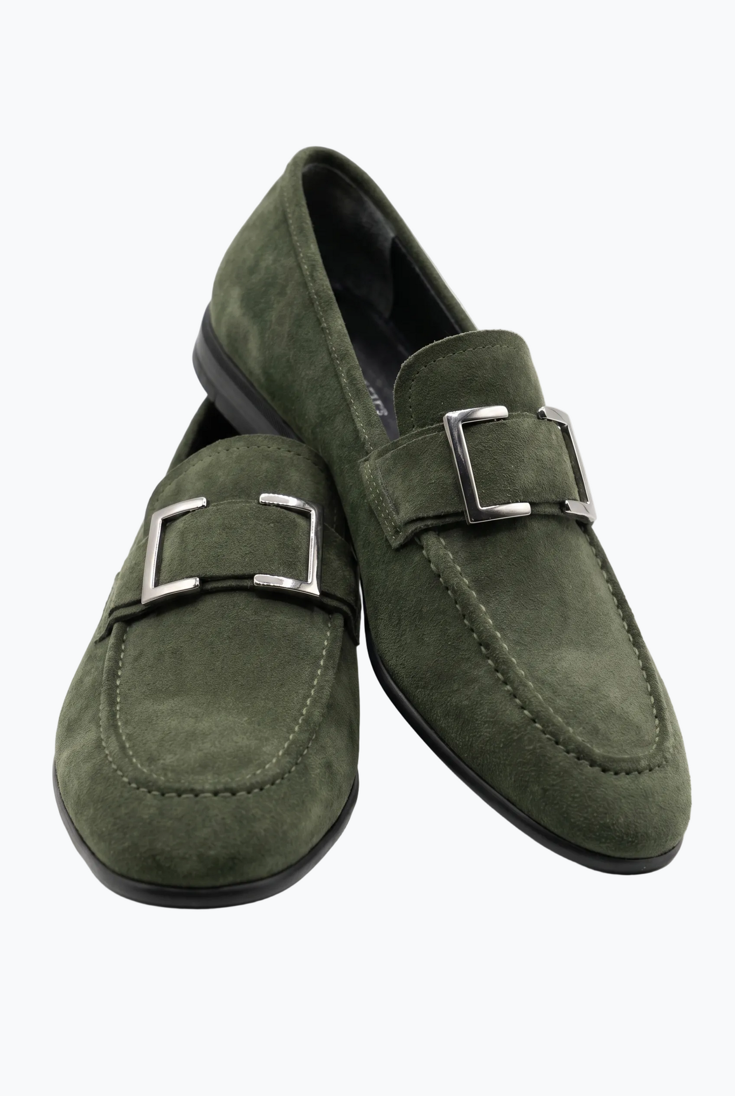 Buckle Loafers - Forest Green