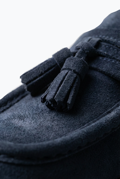 Suede Tassel Loafers - Blue
