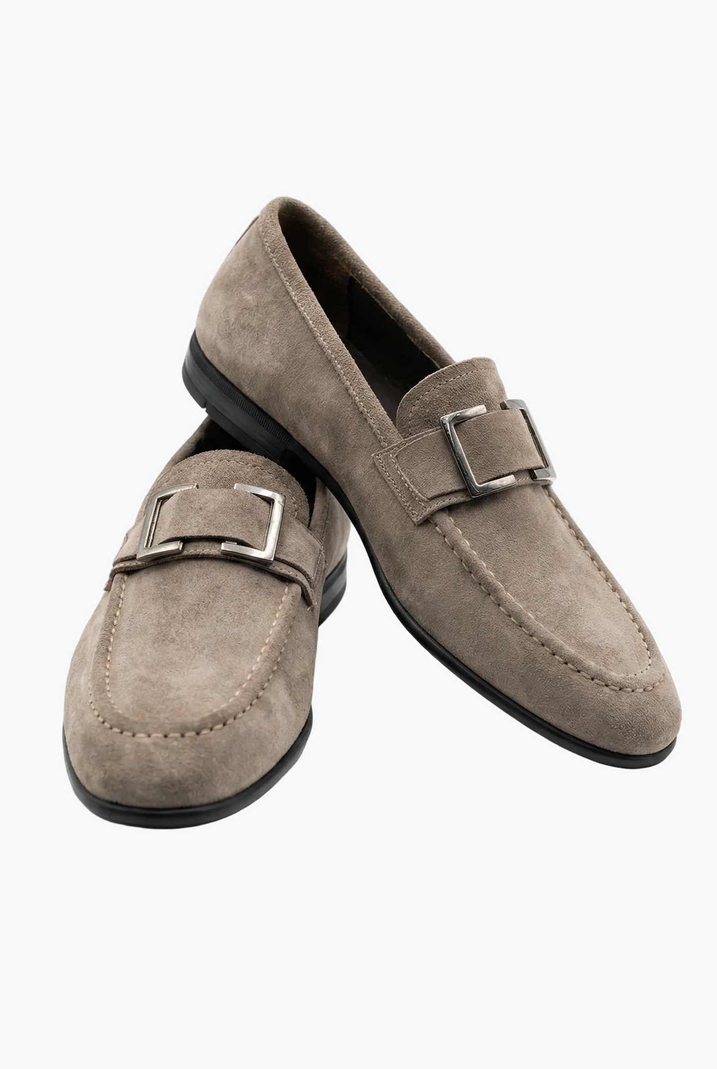 Buckle Loafers - Taupe