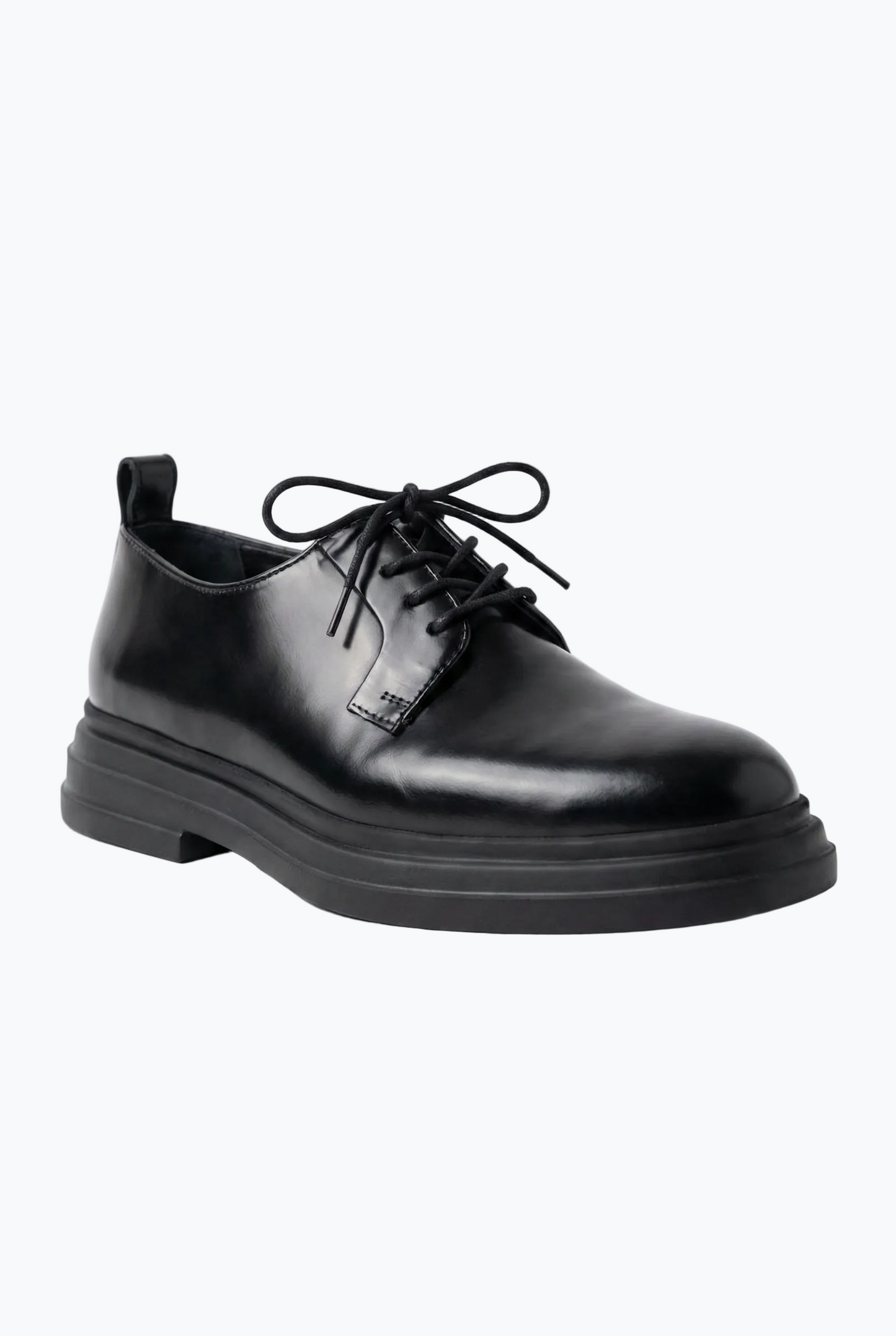 Oil Black Derby with Chunky Sole