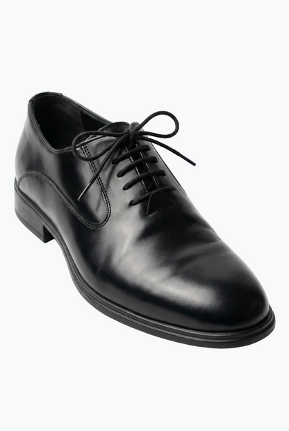 Oiled Black Leather Oxford