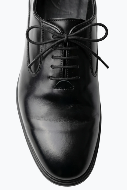 Oiled Black Leather Oxford
