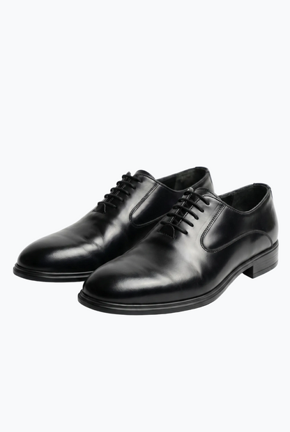 Oiled Black Leather Oxford