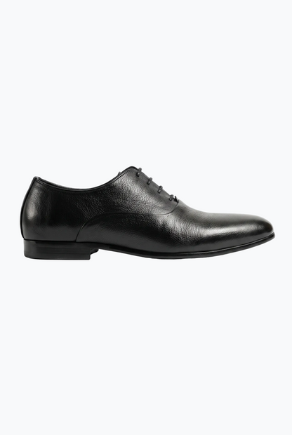 Black Pebble Grain Oxford
