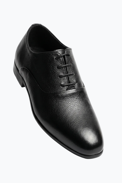 Black Pebble Grain Oxford