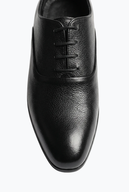 Black Pebble Grain Oxford