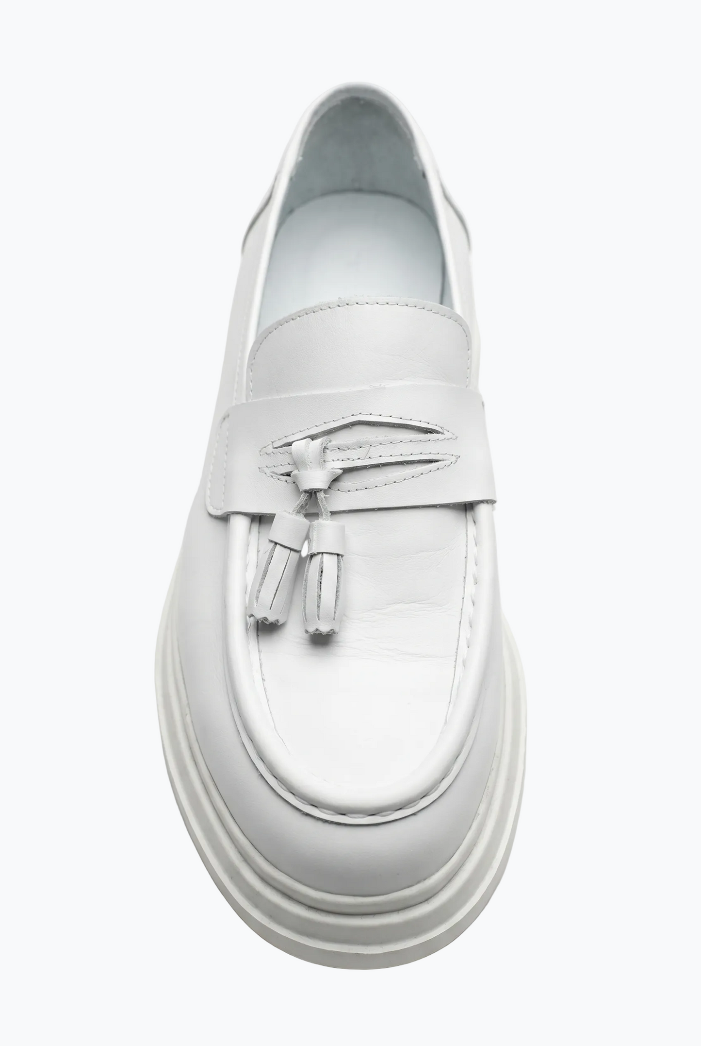 White Tassel Loafers