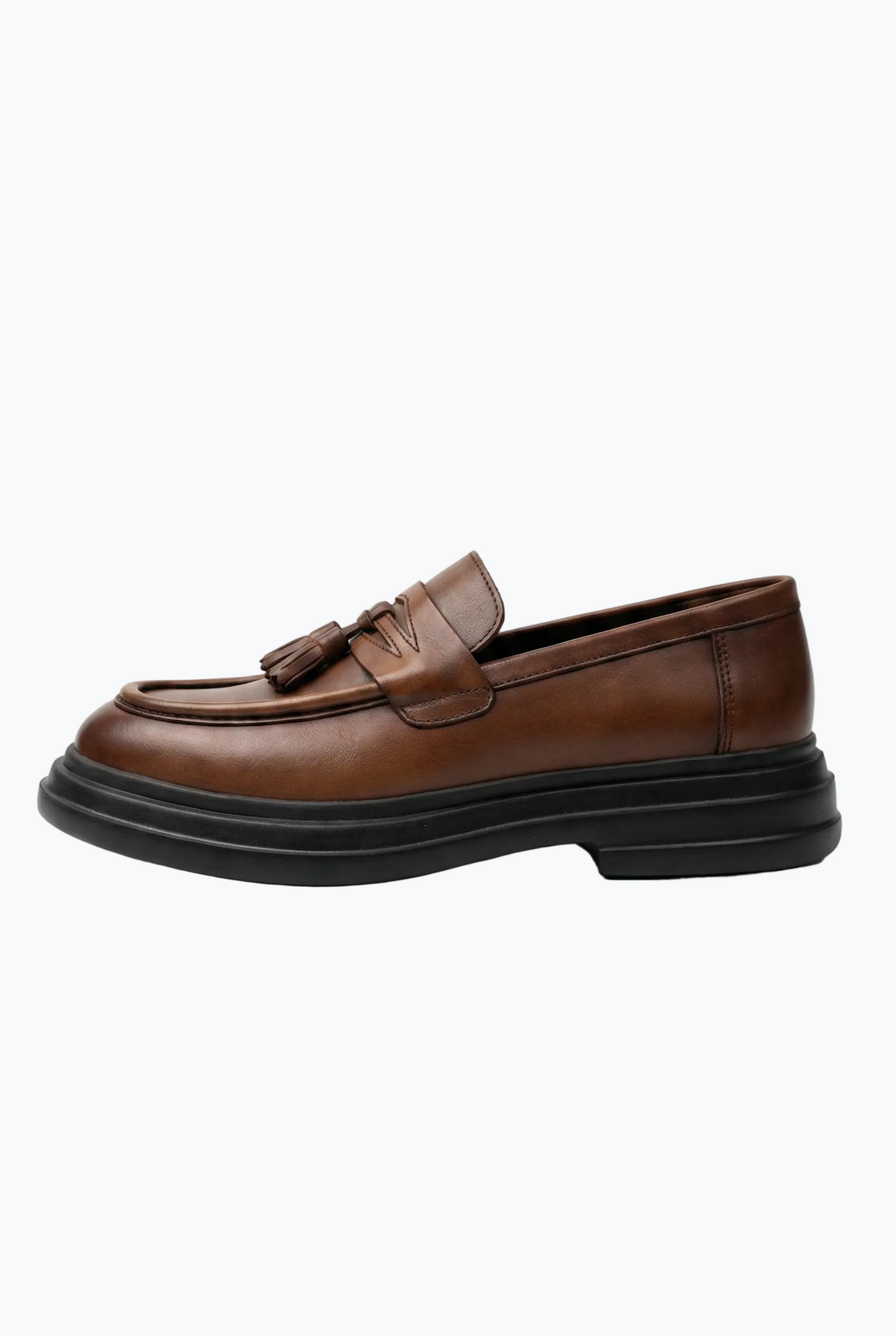 Brown Tassel Loafers