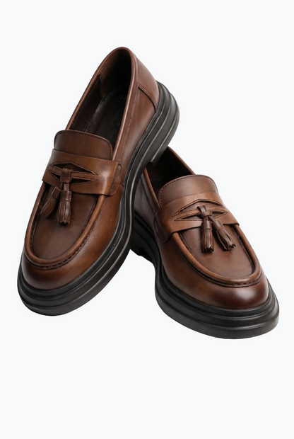 Brown Tassel Loafers