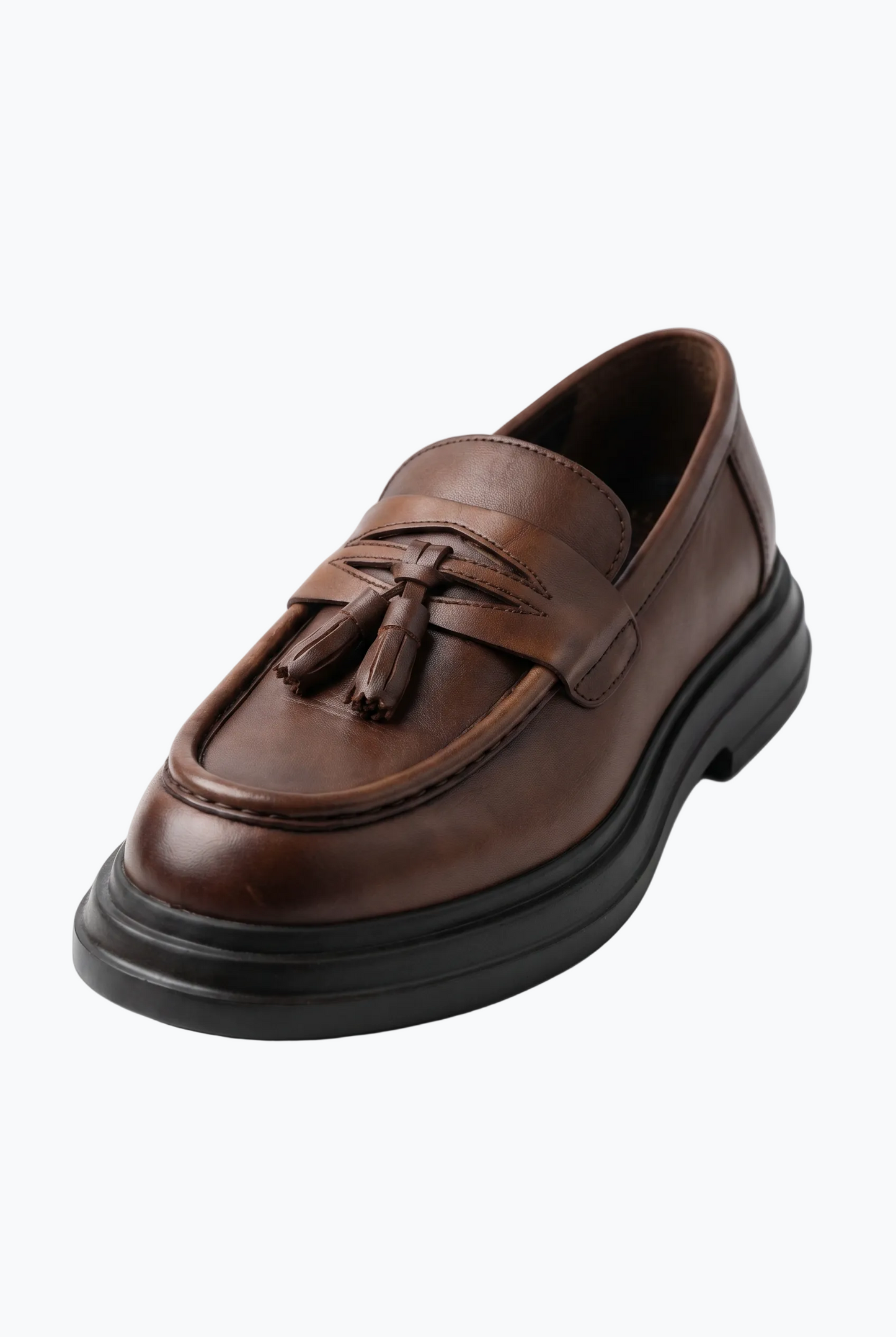 Brown Tassel Loafers