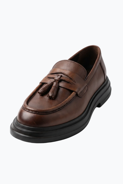 Brown Tassel Loafers