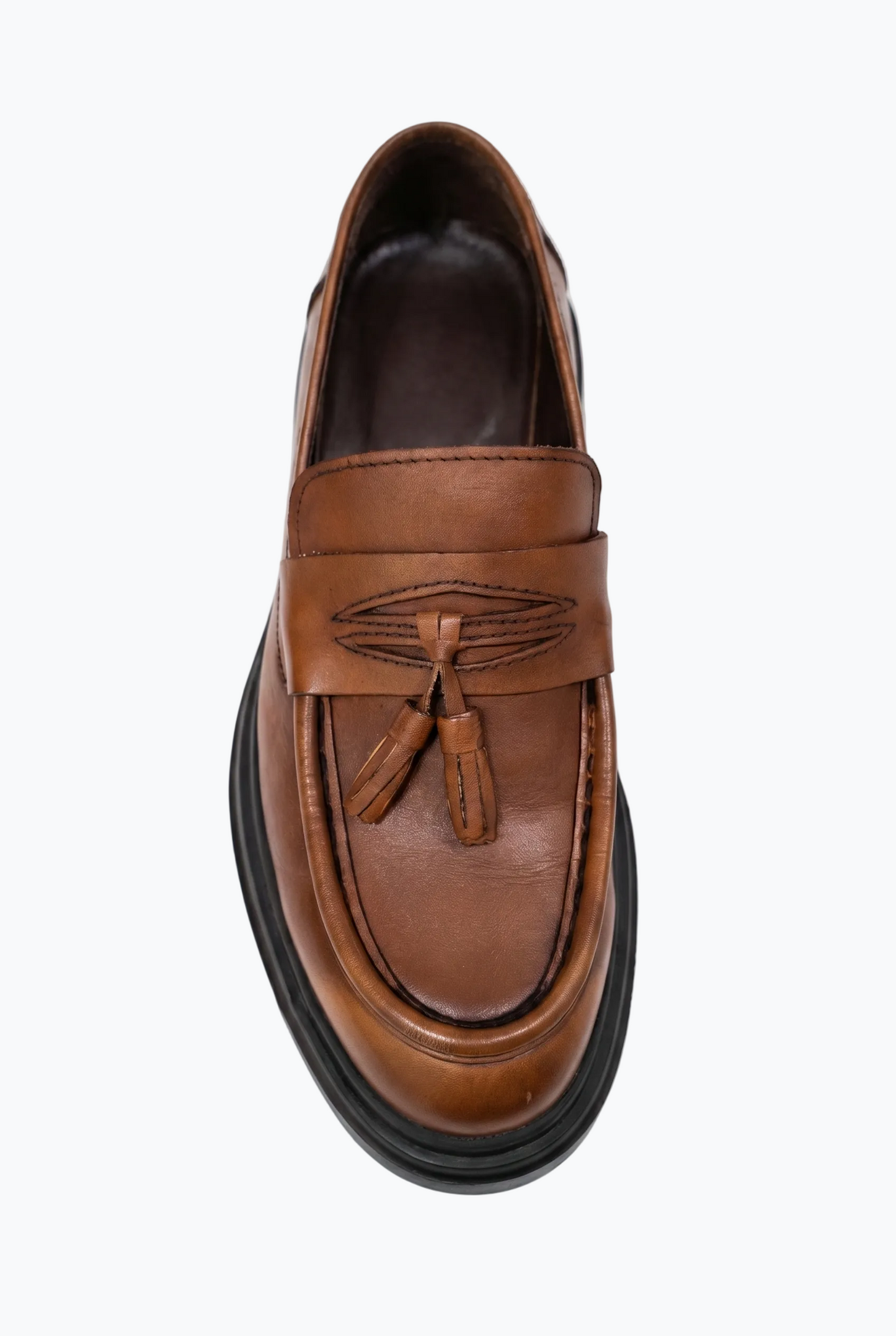 Cognac Tassel Loafer
