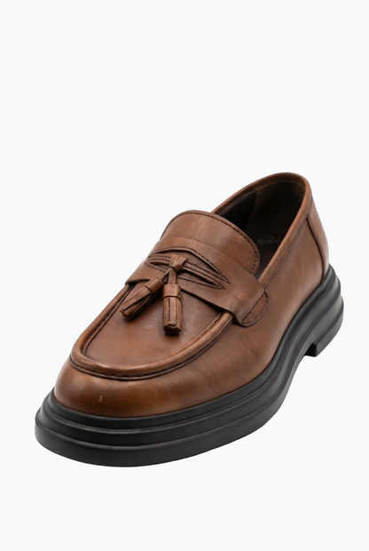 Cognac Tassel Loafer