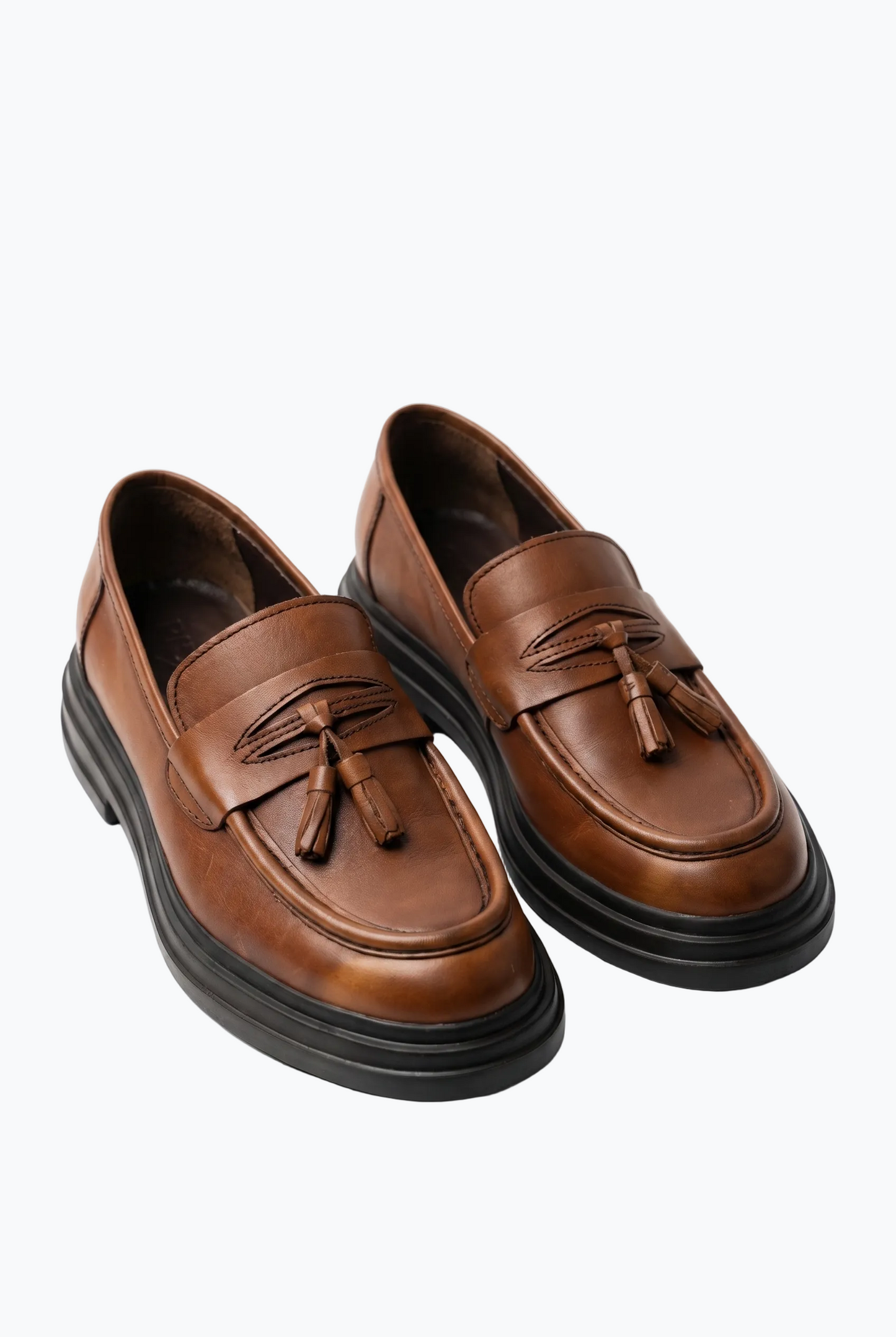 Cognac Tassel Loafer