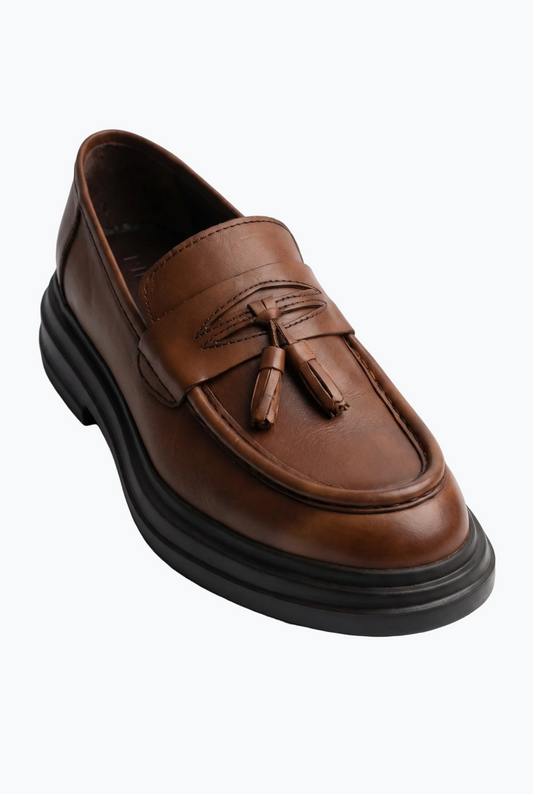Cognac Tassel Loafer