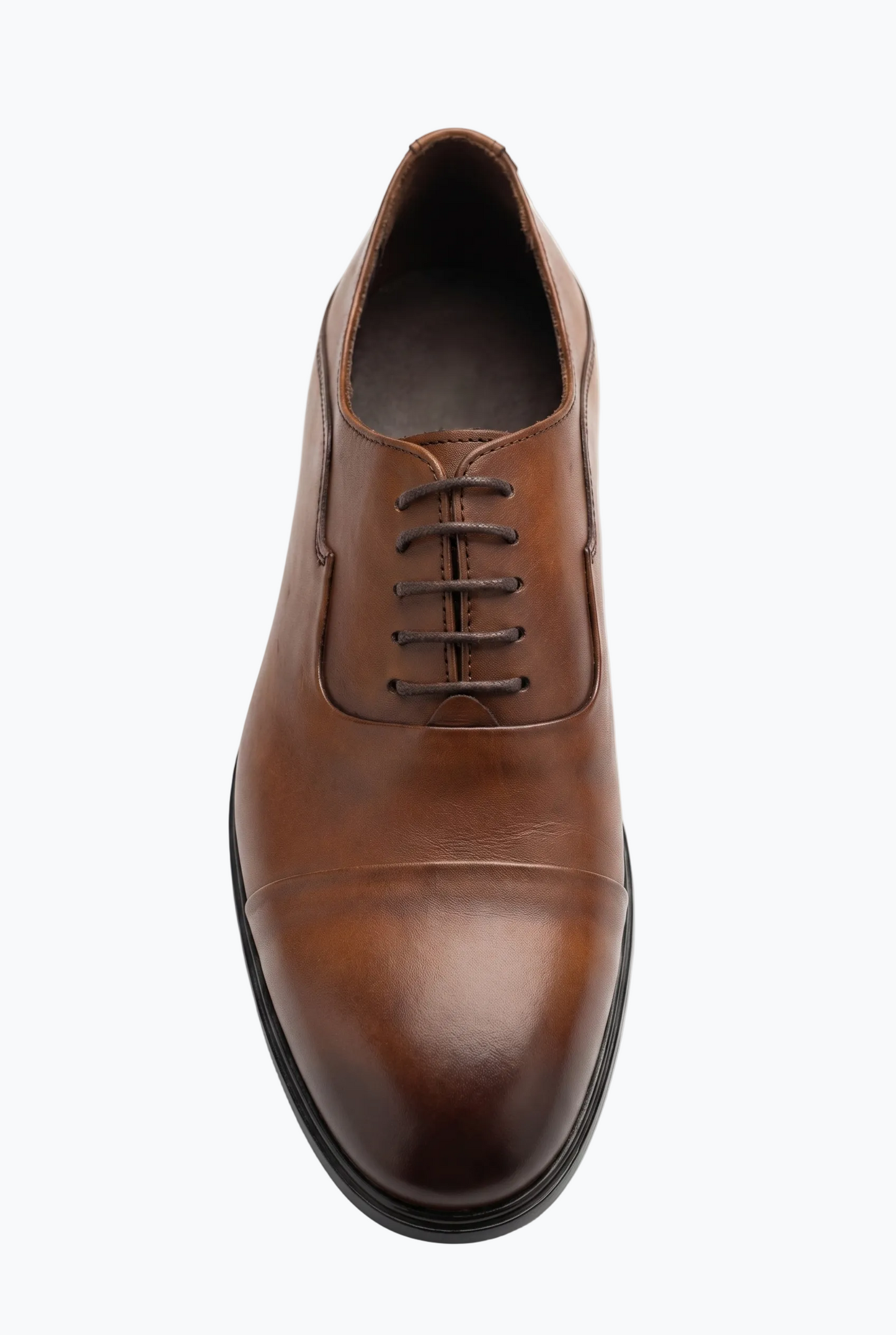 Tan Leather Cap-Toe Oxford