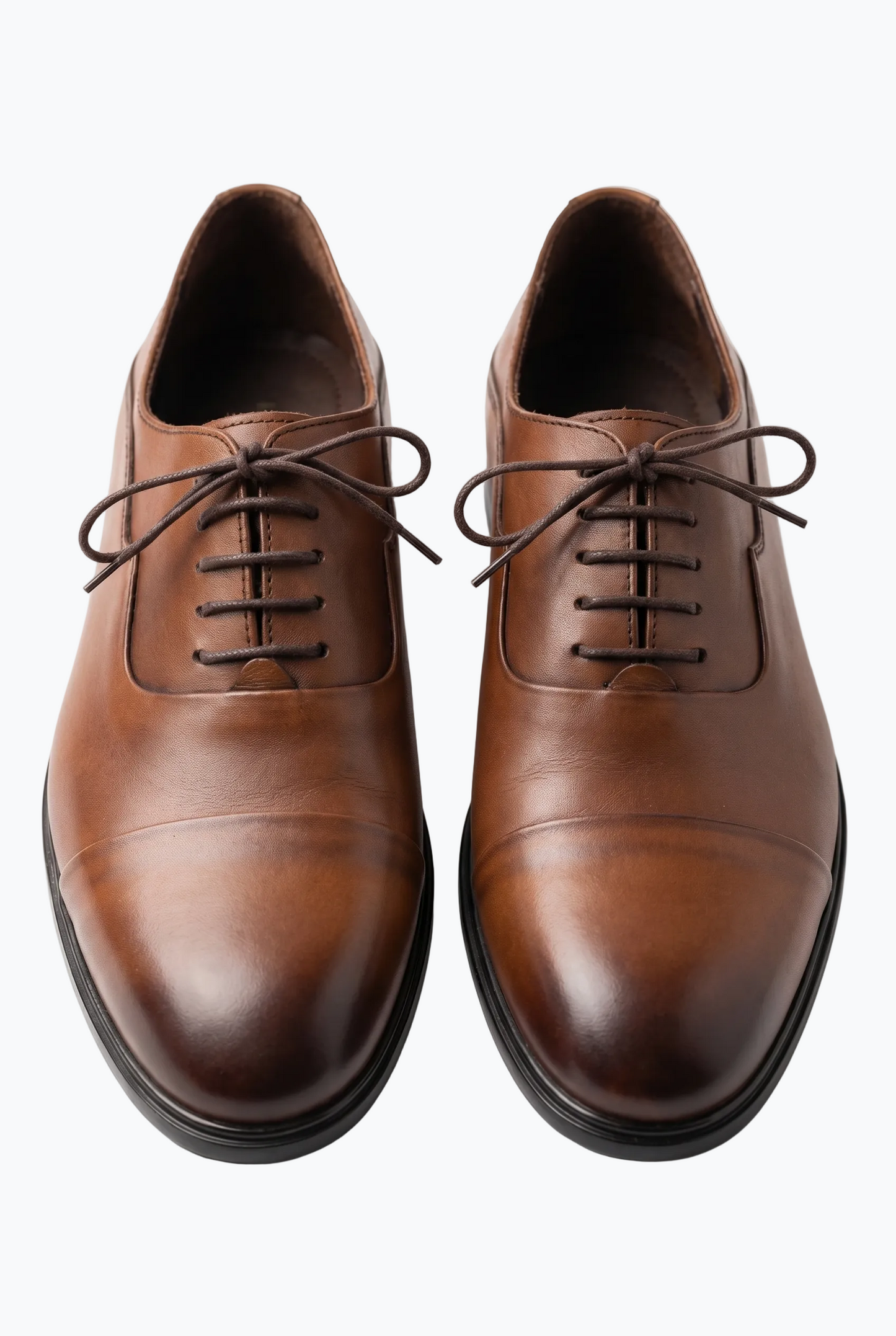 Tan Leather Cap-Toe Oxford