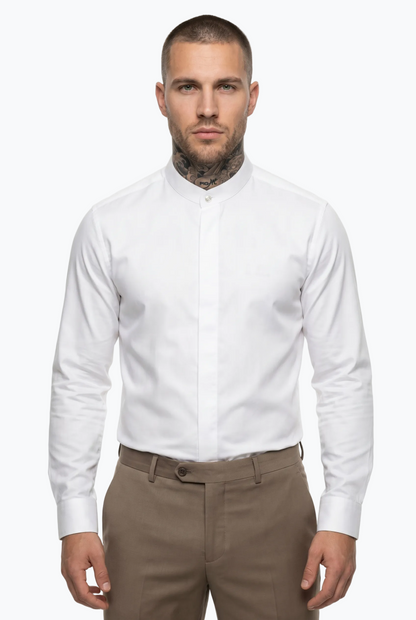Classic Mandarin Collar