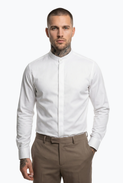 Classic Mandarin Collar