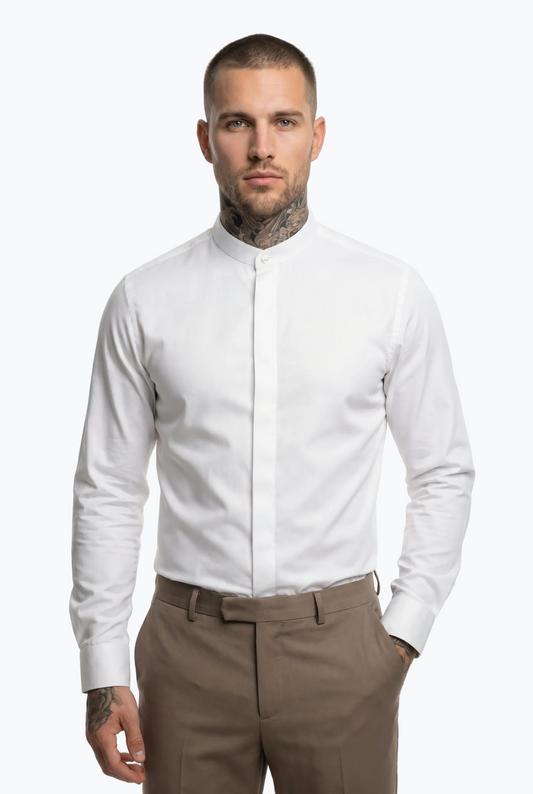Classic Mandarin Collar