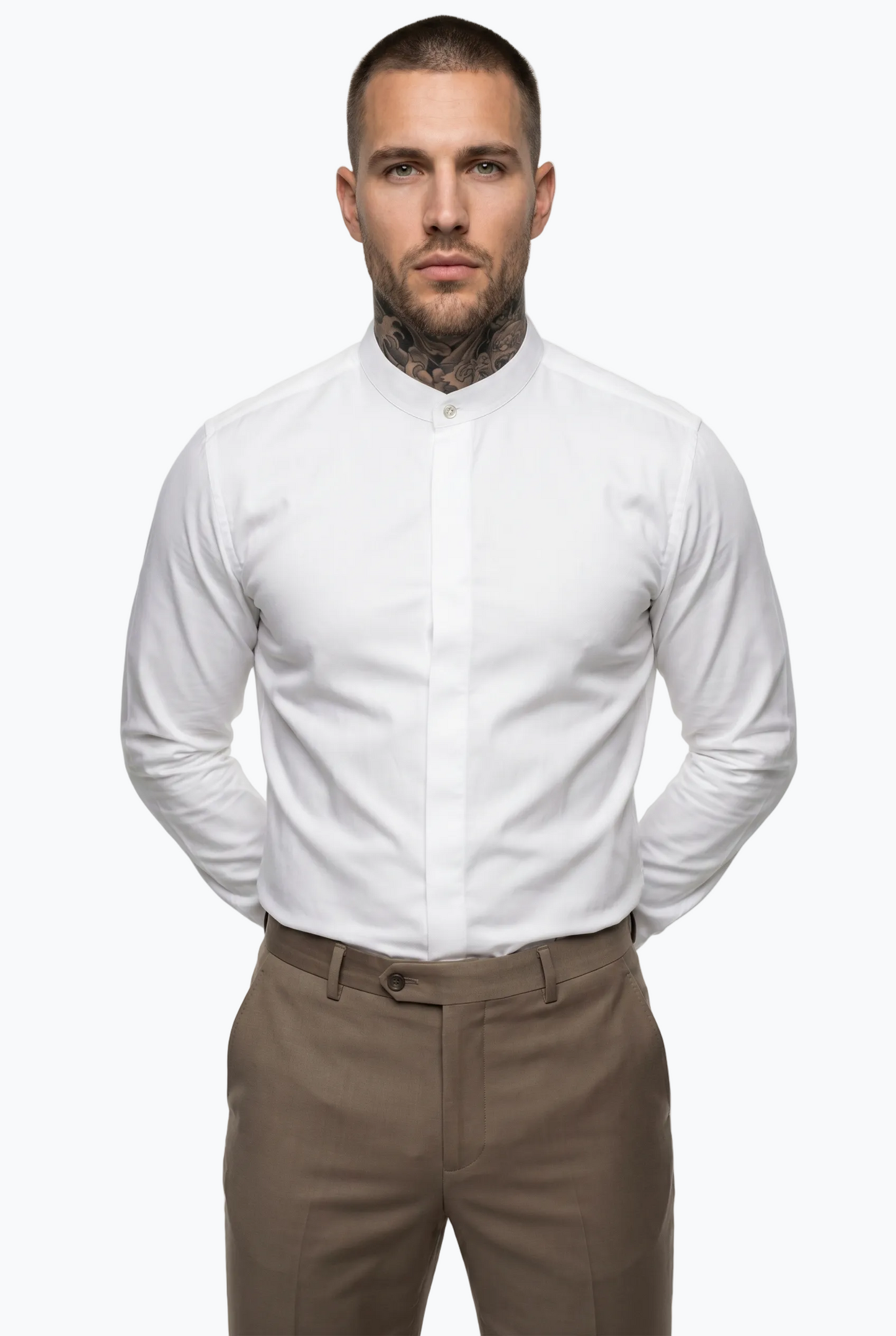 Classic Mandarin Collar