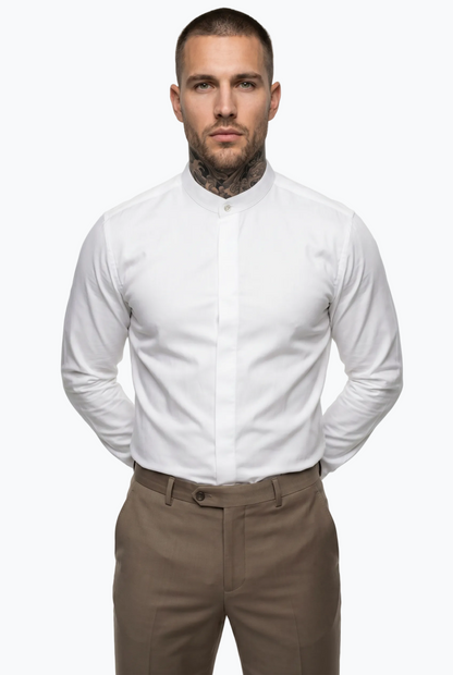 Classic Mandarin Collar