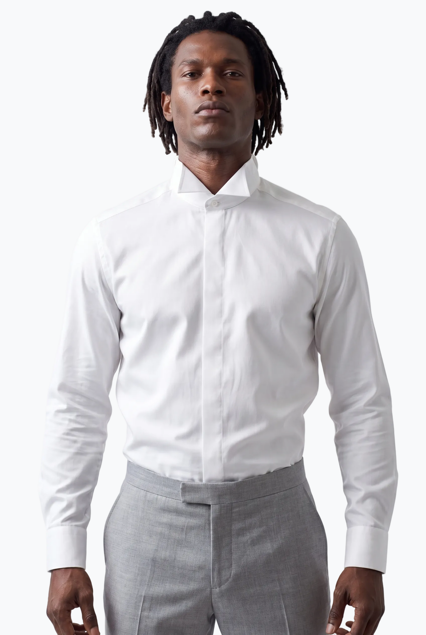 Classic Broken Collar With Hidden Buttons